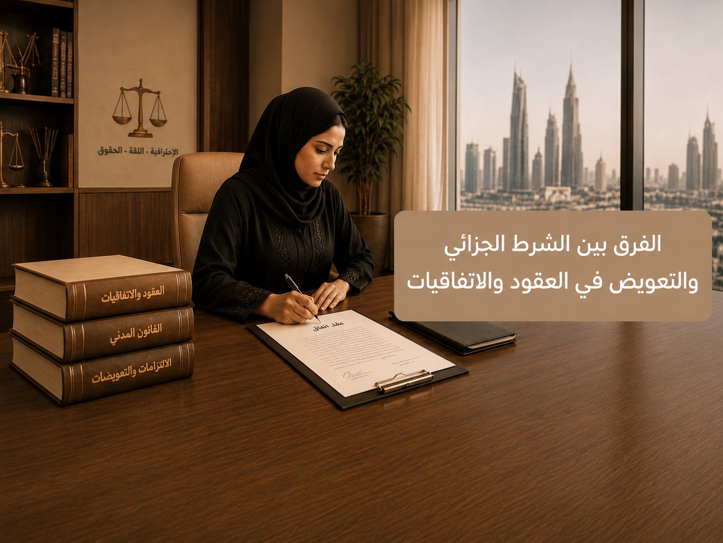 الفرق بين الشرط الجزائي والتعويض في العقود والاتفاقيات