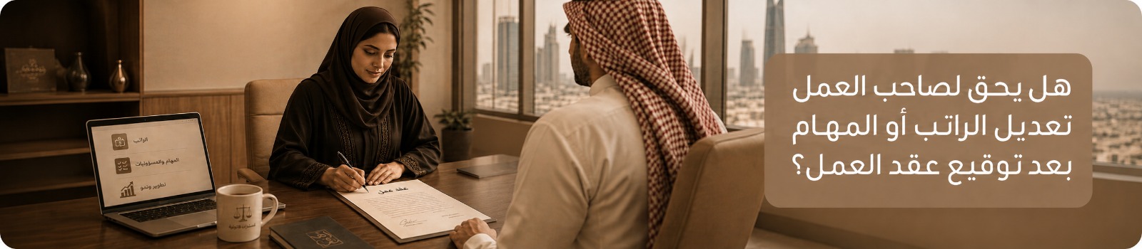 هل يحق لصاحب العمل تعديل الراتب أو المهام بعد توقيع عقد العمل؟