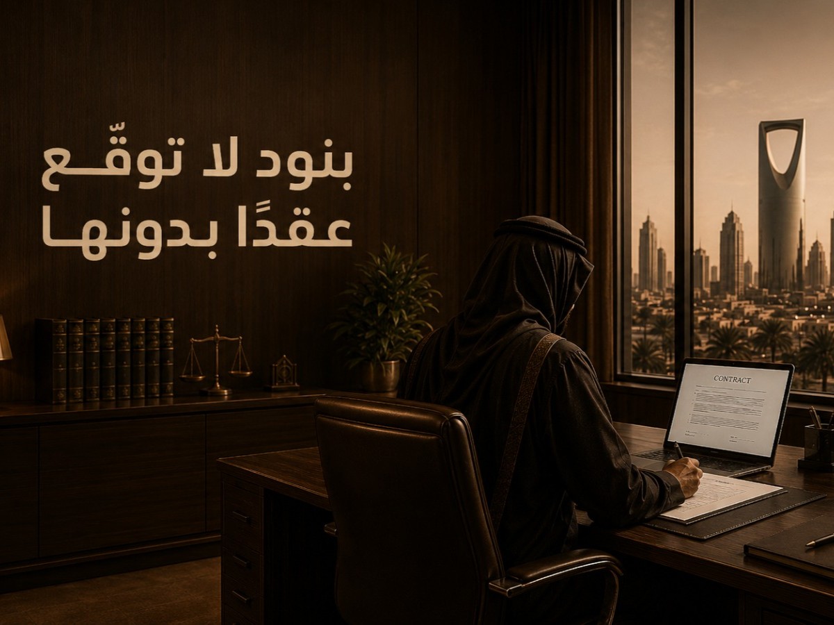 بنود لا توقّع عقدًا بدونها